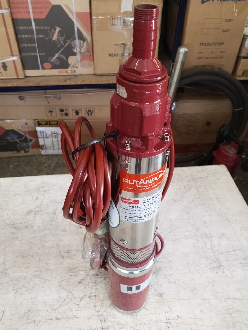 24V 400W Solar Submersible Water Pump